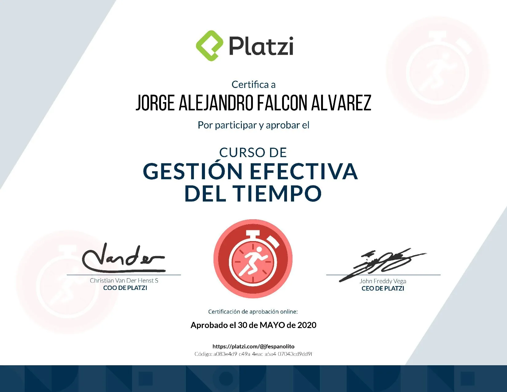 Diploma Gestión del Tiempo