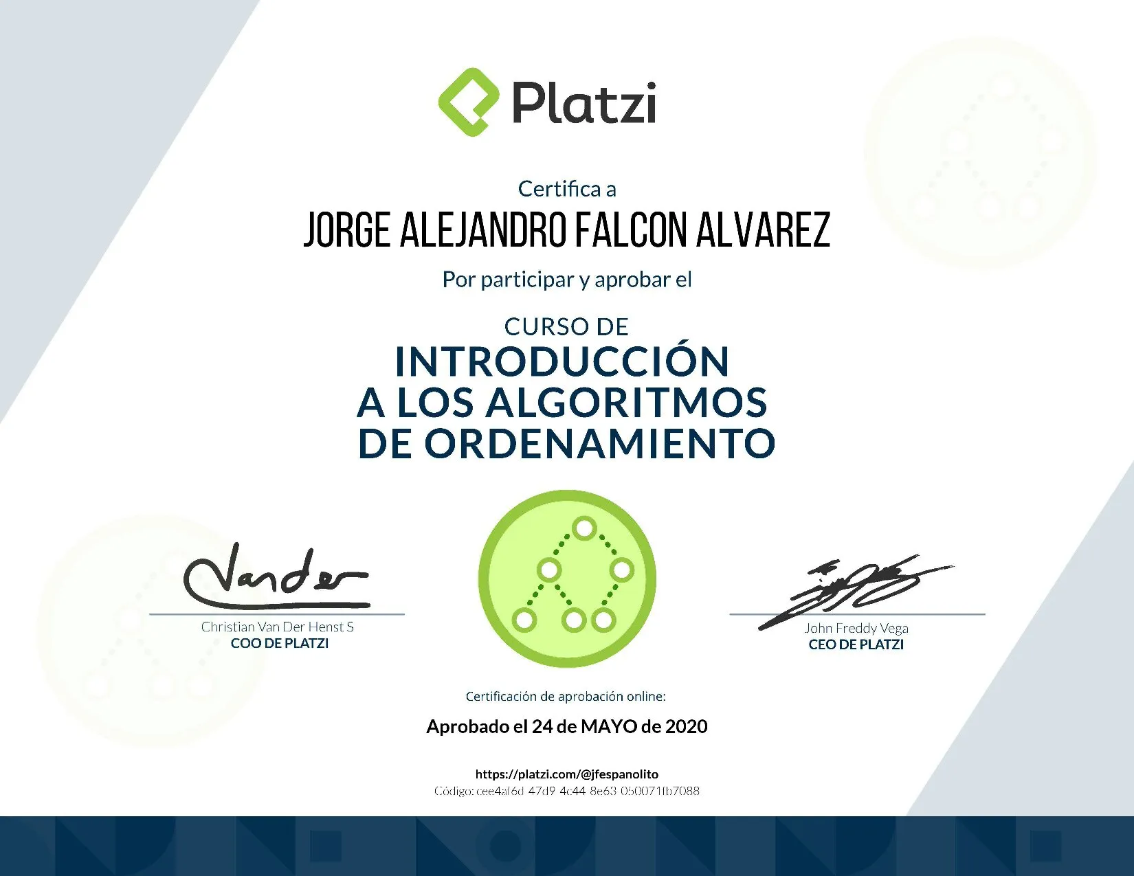 Diploma Algoritmos de Ordenamiento