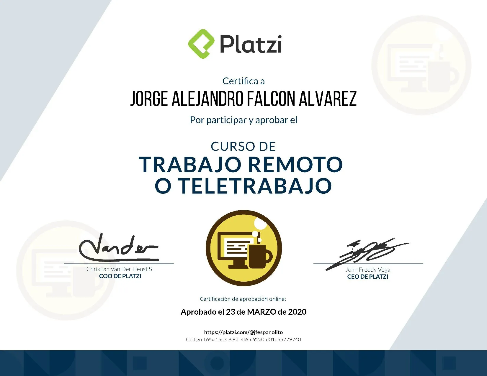 Diploma Teletrabajo y Trabajo Remoto