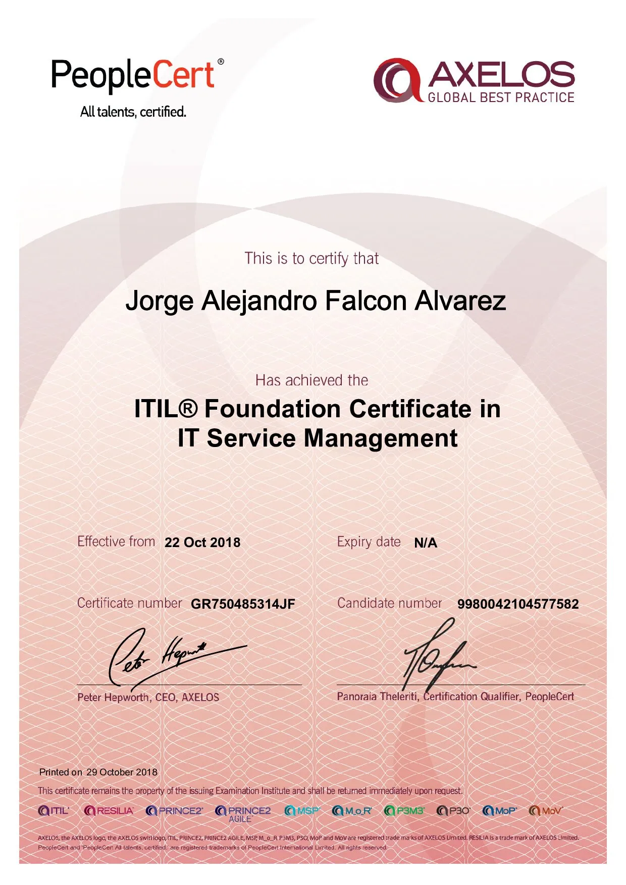 ITIL e-Cert