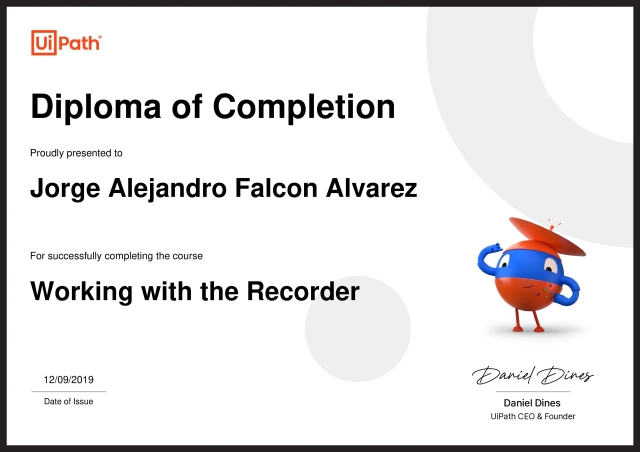 Working with the Recorder (UiPath)